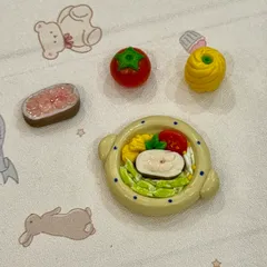 Mô hình set canh chua cá lóc nhà búp bê mini