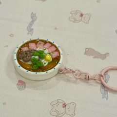 Móc khoá - Nam châm món Phở tái bò viên - món ăn Việt Nam