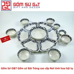 Bộ đồ ăn mặt trời băng đào tràm Gốm Sứ G&T
