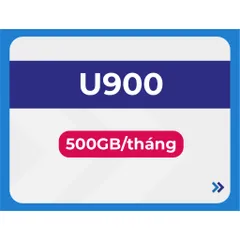SIM 4G VinaPhone U900 500GB Tháng Dùng 6 Tháng Không Chia Ngày Data Tốc Độ Cao Hỗ Trợ eSIM