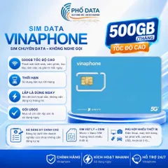 SIM 4G VinaPhone U900 500GB Tháng Dùng 6 Tháng Không Chia Ngày Data Tốc Độ Cao Hỗ Trợ eSIM