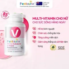 Pentavite Women Multivitamin ,bổ sung vitamin ,chứa 14 dưỡng chất
