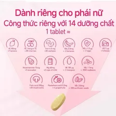 Pentavite Women Multivitamin ,bổ sung vitamin ,chứa 14 dưỡng chất