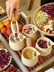 Set Làm Trà Sữa Nướng Vân Nam (Trà Sữa Rang Đất Nung) Nhiều Vị - 1 set 65G (Có Sữa)