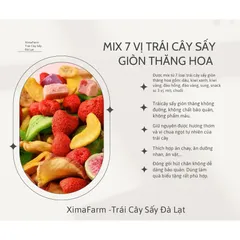 Trái Cây Sấy Giòn Thăng Hoa Mix 10 LOẠI  (Túi Hút Chân Không) | Công Nghệ Sấy Thăng Hoa