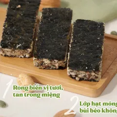 Thanh Rong Biển Kẹp Hạt Dinh Dưỡng Granola ( Nhiều Hạt, Không Đường,Vị Ngọt Nhẹ Từ Mạch Nha) - Ximafarm
