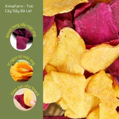 Khoai lang sấy mật ong giòn thơm ngon đặc biệt 200gr , TÚI 500G hoa quả sấy đặc sản đà lạt