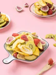 500G Mix Trái Cây Sấy Giòn Ngon Chua Ngọt , Túi Hút Chân Không | Công Nghệ Sấy Thăng Hoa