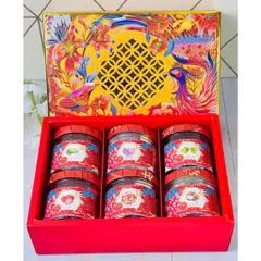 Hộp Quà Tết 6 món Trái Cây Sấy , Bánh Hạt Dinh Dưỡng  , Kẹo Nougat Sữa Chua Trái Cây , Kẹo Sữa Chua Sấy Dẻo /  Ximafarm