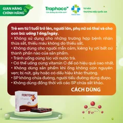 TPBVSK Feritonic Plus+ Ống Uống Bổ Sung Sắt – Hỗ Trợ Giảm Nguy Cơ Thiếu Máu Hộp 20 Ống x 10ml 834994