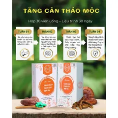Tăng cân VINCENT liệu trình 15 ngày tăng cân an toàn, hiệu quả không tác dụng phụ 30gr 835006