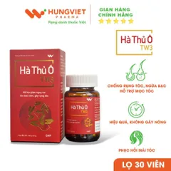 Combo 4 hộp Hà Thủ Ô TW3 30 viên - Hỗ trợ ngăn rụng tóc, giảm nguy cơ tóc bạc sớm HungViet Pharma lọ 30v 835041