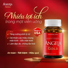 [CHÍNH HÃNG] SÂM ANGELA GOLD (1 Hộp 60v) CHĂM SÓC SỨC KHỎE, SẮC ĐẸP VÀ SINH LÝ NỮ <CÓ TEM ĐỔI QUÀ> 835082