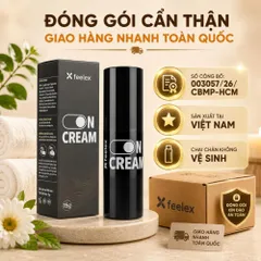 Kem massage vùng kín Feelex On Cream thư giãn tạo cảm giác nóng lạnh râm ran an toàn cho dành cho nữ 835084