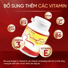 TPBVSK Mua 2 Tặng 1 - Kingrose Hỗ Trợ Điều Hòa Kinh Nguyêt, Hết Chậm Kinh, Giảm Rong Kinh, Sinh Lý Nữ - Tặng Túi Chườm 835103