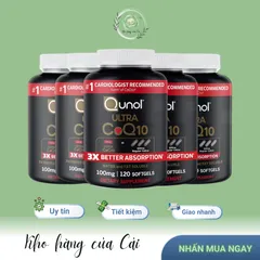 Viên Uống Qunol Ultra CoQ10 100mg - Hỗ Trợ Tim Mạch, Tăng Năng Lượng, Giảm Mệt Mỏi - Mỹ, Hấp Thụ Gấp 3 Lần So Với Thông Thường