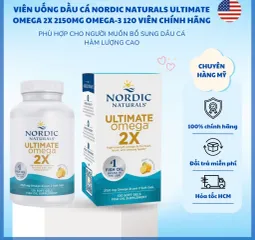 Viên Uống Dầu Cá Nordic Naturals Ultimate Omega  2X 2150mg Omega-3 cua Mỹ 60 viên