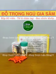 Đỗ Trọng Ngũ Gia Sâm Hộp 20 Viên Hỗ Trợ Giảm Đau Nhức