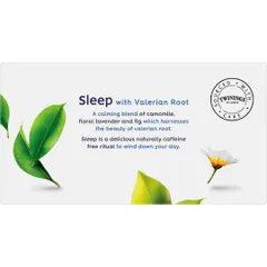 Twinings Sleep Well Tea Bags 20 Túi Lọc Hương Hoa Cúc Mật Ong Cam Lavender