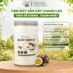 Tinh Bột Sắn Dây Chanh Leo Thảo Mộc Organic Hộp 500g - Giải Nhiệt Mùa Hè, Đập Tan Cơn Khát  Giảm Nóng Trong, Mụn Nhọt