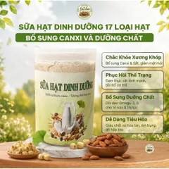 Sữa Hạt Dinh Dưỡng 17 Loại Hạt Hũ 500g - Dưỡng Chất Vàng Cho Người Cần Bồi Bổ