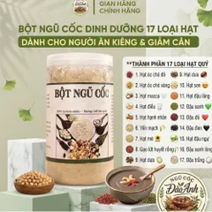 Bột Ngũ Cốc Dinh Dưỡng 17 Loại Hạt (Hũ 500g ) Dinh Dưỡng Thuần Chay Cho Người Ăn Kiêng