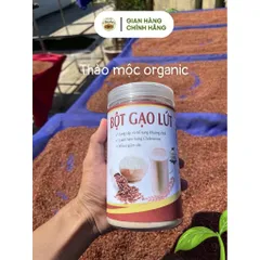 Bột Gạo Lứt Đỏ Huyết Rồng Hũ 500g - Giàu Chất Xơ, Tốt Cho Tim Mạch Và Đường Huyết