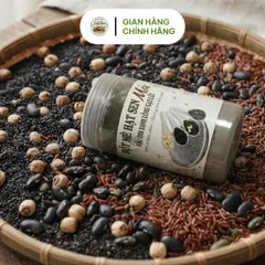 Bột Mè Đen Hạt Sen Mix Đậu Đen Gạo Lứt Đỏ  (Hũ 500g )Thức Uống Bổ Dưỡng Cho Tóc Và Giấc Ngủ