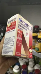 Cai thuốc lá NIcooorette nicotine polacrilex gum,4mg.Hàng Mỹ