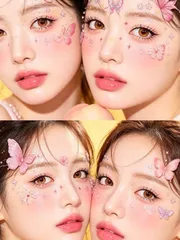 [D012] Set 5 Tấm Hình Xăm Dán Makeup Nghệ Thuật Dán Mặt Cosplay Tiệc Đêm