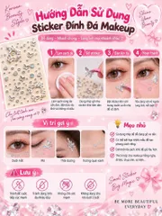 Hình Đá Dán Mắt Makeup – Phụ Kiện Đính Đá Khóe Mắt Bắt Sáng Korean Style