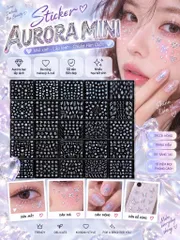 [C002] COMBO 10 STICKER AURORA DÁN MAKEUP – DÁN NAIL PHONG CÁCH HÀN QUỐC ✨