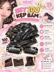 Set 100 Kẹp Bấm Tóc Giả – Kẹp Tóc Nối, Tóc Topper, Kẹp Bấm May Tóc Giả Chắc Chắn