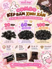 Set 100 Kẹp Bấm Tóc Giả – Kẹp Tóc Nối, Tóc Topper, Kẹp Bấm May Tóc Giả Chắc Chắn