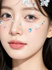 [D012] Set 5 Tấm Hình Xăm Dán Makeup Nghệ Thuật Dán Mặt Cosplay Tiệc Đêm