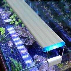 Đèn Máng Thủy Sinh WRGB HBPRO 6 Hàng LED Siêu Sáng 22W–55W Cho Bể Cá 30–115cm, Đèn Máng Nhựa Bể Cá