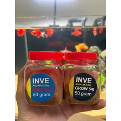 COMBO 2 Lọ Cám Thái Cho Cá Cảnh INVE 3/5 & 5/8 Hũ 50g, Thức Ăn Giúp Cá Lớn Nhanh, Không Gây Đục Nước
