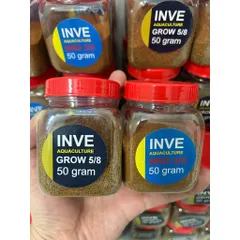 COMBO 2 Lọ Cám Thái Cho Cá Cảnh INVE 3/5 & 5/8 Hũ 50g, Thức Ăn Giúp Cá Lớn Nhanh, Không Gây Đục Nước