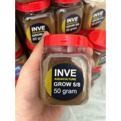 COMBO 2 Lọ Cám Thái Cho Cá Cảnh INVE 3/5 & 5/8 Hũ 50g, Thức Ăn Giúp Cá Lớn Nhanh, Không Gây Đục Nước