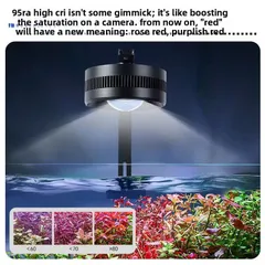 Đèn Lon Bể Cá HBPRO APP-70W - Công Suất 70W Siêu Sáng, 11 Chế Độ Màu, Điều Khiển Bằng App Điện Thoại