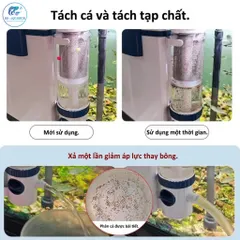 Lọc Treo SUNSUN YBF-500 YBF-600 – Tách Phân, Lọc Váng, Hút Cặn Đáy Hồ Thủy Sinh, Bể Cá Cảnh