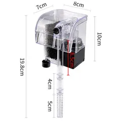 Máy Lọc Thác Cho Bể Cá Mini, Có Lọc Váng, Lọc Nước Hồ Thủy Sinh, Tạo Dòng Chảy Đẹp, Tiết Kiệm Điện