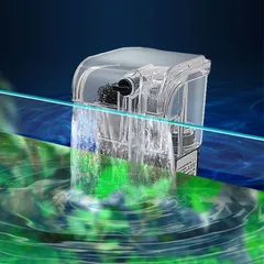 Máy Lọc Thác Cho Bể Cá Mini, Có Lọc Váng, Lọc Nước Hồ Thủy Sinh, Tạo Dòng Chảy Đẹp, Tiết Kiệm Điện