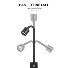 Đèn Rọi Mini 3W Cho Bể Cá Để Bàn, Chỉnh Tiêu Cự, 3 Chế Độ Màu, Đèn Kẹp Nhỏ Gọn, Ánh Sáng Tập Trung