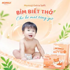 Tã quần/Dán Momoji Extra , thoáng khí, thoát ẩm tốt giúp da bé sơ sinh khô thoáng dài lâu