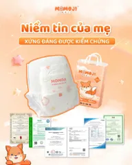 Tã quần/Dán Momoji Extra , thoáng khí, thoát ẩm tốt giúp da bé sơ sinh khô thoáng dài lâu