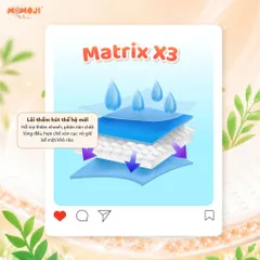 Combo 2 Tã quần/Dán Momoji Extra, thoáng khí,thoát ẩm tốt giúp da bé sơ sinh khô thoáng dài lâu