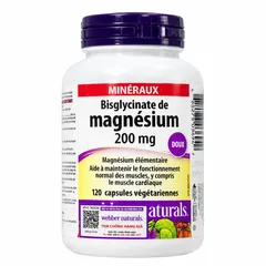 (Canada) Viên Uống Bổ Sung Magie Hữu Cơ Webber Naturals Magnesium Bisglycinate