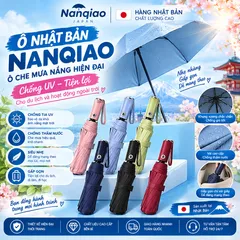 Ô Nhật Bản Nanqiao Gấp Gọn – Che Mưa Nắng, Chống UV, Nhẹ Và Tiện Dụng