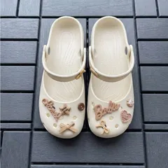 Dép sục ballet nữ Màu be Classic - tặng kèm charm ngẫu nhiên - Chân dầy tăng 1 size
